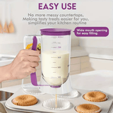 Darrahopens Home & Garden > Kitchenware > Bakeware & Accessories 800 ML Cupcake Batter Separator for Baking - Measuring Tool with Cream Separator Cups, Best Gift for Friends (Purple)
