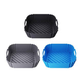 Darrahopens Home & Garden > Kitchenware > Bakeware & Accessories Air Fryer Silicone Pot Basket Liner Non Stick Reusable Baking Tray Accessories - Grey