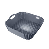 Darrahopens Home & Garden > Kitchenware > Bakeware & Accessories Air Fryer Silicone Pot Basket Liner Non Stick Reusable Baking Tray Accessories - Grey