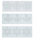 Darrahopens Home & Garden > Kitchenware > Bakeware & Accessories Baking Molds (3-Piece Set) - Silicone Baking Molds - Maple Leaf, Clover, and Snowflake Patterns - Suitable for baking chocolate, candy, and cupcakes, this is a handy tool for creating fun homemade desserts