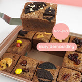 Darrahopens Home & Garden > Kitchenware > Bakeware & Accessories Baking Pan - Cake Pan - Bread Baking Pan - Baking Tray - With Cutting Aid Function - With Non-Slip Handle - Suitable for making cakes, chocolate, pastries, pies, cookies, etc. - 30 x 20 x 5 cm