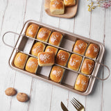 Darrahopens Home & Garden > Kitchenware > Bakeware & Accessories Baking Pan - Cake Pan - Bread Baking Pan - Baking Tray - With Cutting Aid Function - With Non-Slip Handle - Suitable for making cakes, chocolate, pastries, pies, cookies, etc. - 30 x 20 x 5 cm