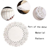Darrahopens Home & Garden > Kitchenware > Bakeware & Accessories Baking Paper - 300 Sheets - Round Lace Paper - Plate Liner - Oil Absorbing Paper - Kitchen & Household - Baked Fried Foods, Pastry, Cake, Square, Oval, Pattern, Base Paper