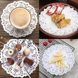 Darrahopens Home & Garden > Kitchenware > Bakeware & Accessories Baking Paper - 300 Sheets - Round Lace Paper - Plate Liner - Oil Absorbing Paper - Kitchen & Household - Baked Fried Foods, Pastry, Cake, Square, Oval, Pattern, Base Paper