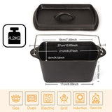 Darrahopens Home & Garden > Kitchenware > Bakeware & Accessories Cast Iron Bread Pan with Lid Non-Stick, Durable Loaf Pan for Perfect Baking