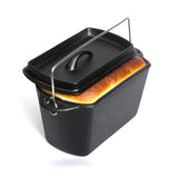 Darrahopens Home & Garden > Kitchenware > Bakeware & Accessories Cast Iron Bread Pan with Lid Non-Stick, Durable Loaf Pan for Perfect Baking