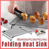 Darrahopens Home & Garden > Kitchenware > Bakeware & Accessories Collapsible Black Mesh Cake Cooling Rack Foldable Baking Tray for Kitchen Use