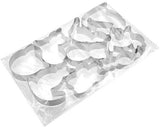 Darrahopens Home & Garden > Kitchenware > Bakeware & Accessories Cookie Cutters Cat - 9 Piece Set - Stainless Steel Baking Cup Set - Cat Shaped Cookie Cutters and Baking Tools - Enjoy cooking with your kids.