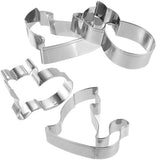 Darrahopens Home & Garden > Kitchenware > Bakeware & Accessories Cookie Cutters Cat - 9 Piece Set - Stainless Steel Baking Cup Set - Cat Shaped Cookie Cutters and Baking Tools - Enjoy cooking with your kids.