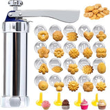 Darrahopens Home & Garden > Kitchenware > Bakeware & Accessories Cookie Press Set - With 20 Molding Plates & 4 Nozzles - For Making Cookies in Different Shapes