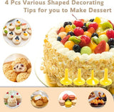 Darrahopens Home & Garden > Kitchenware > Bakeware & Accessories Cookie Press Set - With 20 Molding Plates & 4 Nozzles - For Making Cookies in Different Shapes
