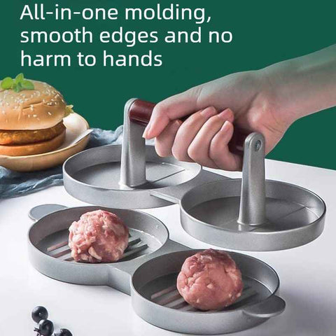 Darrahopens Home & Garden > Kitchenware > Bakeware & Accessories Double-Cavity Kitchen Hamburger Press for Home Use