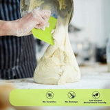 Darrahopens Home & Garden > Kitchenware > Bakeware & Accessories Dough Scraper - 3-Piece - Bread Scraper - Flexible Bowl Scraper - Home Baking Supplies - Green and White