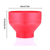 Darrahopens Home & Garden > Kitchenware > Bakeware & Accessories Foldable Silicone Microwave Popcorn Bucket High Temperature Resistant Bowl