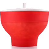 Darrahopens Home & Garden > Kitchenware > Bakeware & Accessories Foldable Silicone Microwave Popcorn Bucket High Temperature Resistant Bowl