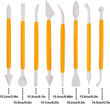 Darrahopens Home & Garden > Kitchenware > Bakeware & Accessories Fondant Modeling Tools - Set of 8 - Decorative Fondant Tools - Decorating Tools - Double-Sided Decorating Tools - Suitable for fondant, baking, clay, modeling, etc.
