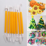 Darrahopens Home & Garden > Kitchenware > Bakeware & Accessories Fondant Modeling Tools - Set of 8 - Decorative Fondant Tools - Decorating Tools - Double-Sided Decorating Tools - Suitable for fondant, baking, clay, modeling, etc.