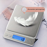 Darrahopens Home & Garden > Kitchenware > Bakeware & Accessories Food Scale, Kitchen Scale — Digital Weight Display in Grams and Ounces, High-Precision Electronic Scale.3000G/0.1G