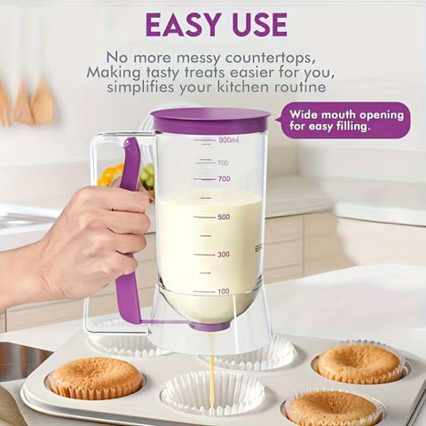 Darrahopens Home & Garden > Kitchenware > Bakeware & Accessories Handheld cake batter separator-Black