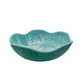 Darrahopens Home & Garden > Kitchenware > Bakeware & Accessories Handmade Resin Bowl - Ocean Swirl Blue | Wavy Edge | 15.5cm | Small Decorative Bowl