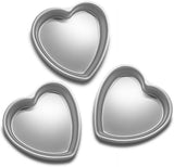 Darrahopens Home & Garden > Kitchenware > Bakeware & Accessories Heart-shaped baking tins - Aluminum baking tins - Valentine's Day, weddings, birthdays, etc. (Set of 3 heart-shaped baking tins, 20 x 5 cm)