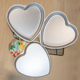 Darrahopens Home & Garden > Kitchenware > Bakeware & Accessories Heart-shaped baking tins - Aluminum baking tins - Valentine's Day, weddings, birthdays, etc. (Set of 3 heart-shaped baking tins, 20 x 5 cm)