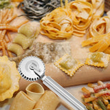 Darrahopens Home & Garden > Kitchenware > Bakeware & Accessories Luxury Rotary Cutter for Embossing - Baking Tools - Dough and Pastry Tools Made of Stainless Steel - Equipped with an Ergonomic Handle - Dishwasher Safe - Suitable for Cutting, Sealing and Pressing