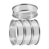 Darrahopens Home & Garden > Kitchenware > Bakeware & Accessories Muffin Rings 4pcs Stainless Steel Nonstick Pastry Rings for Home Baking