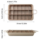 Darrahopens Home & Garden > Kitchenware > Bakeware & Accessories Non Stick Square Baking Pan Cake Mold Durable Kitchen Baking Tools for Home Use