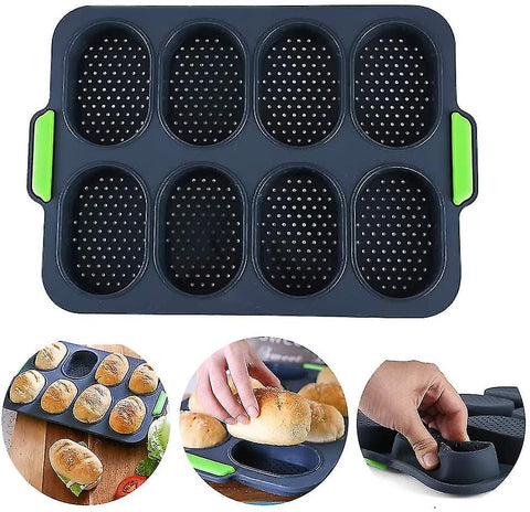 Darrahopens Home & Garden > Kitchenware > Bakeware & Accessories Perforated Non-Stick Mini Baguette Baking Tray, Bread Crisping Tray