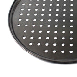 Perforated Pizza Pan Non Stick Baking Easy Unmolding Firm Bottom Vented Pizza Pan 32CM In Australia - Darrahopens