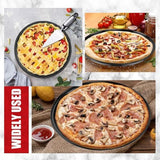 Darrahopens Home & Garden > Kitchenware > Bakeware & Accessories Pizza baking tins - 2 pieces - Non-stick baking tins made of stainless steel - Baking trays for home, kitchen, camping and barbecue - Round baking tins - 24 cm and 26 cm
