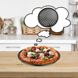 Darrahopens Home & Garden > Kitchenware > Bakeware & Accessories Pizza baking tins - 2 pieces - Non-stick baking tins made of stainless steel - Baking trays for home, kitchen, camping and barbecue - Round baking tins - 24 cm and 26 cm