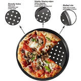 Darrahopens Home & Garden > Kitchenware > Bakeware & Accessories Pizza baking tins - Set of 2 - Stainless steel baking tins with non-stick coating - Suitable for home, kitchen, camping and barbecue - Round baking tins - 28 cm and 32 cm