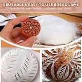 Darrahopens Home & Garden > Kitchenware > Bakeware & Accessories Portable Round Bread Slicer, Bread Trimmer, Slicer, Baking Accessory with 5 Blades