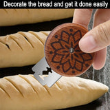Darrahopens Home & Garden > Kitchenware > Bakeware & Accessories Portable Round Bread Slicer, Bread Trimmer, Slicer, Baking Accessory with 5 Blades