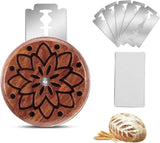 Darrahopens Home & Garden > Kitchenware > Bakeware & Accessories Portable Round Bread Slicer, Bread Trimmer, Slicer, Baking Accessory with 5 Blades