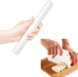 Darrahopens Home & Garden > Kitchenware > Bakeware & Accessories Rolling pin and dough cutter (2-piece) - 33 cm long - White - Diameter 3.5 cm - Suitable for baking - Can be used to roll out puff pastry, pie crusts or cookie dough - Smooth and easy-to-clean surface - Mould-resistant rolling pin