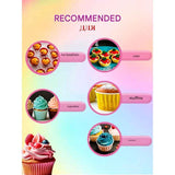 Darrahopens Home & Garden > Kitchenware > Bakeware & Accessories Set of 12 Silicone Cake Cups – High-Temperature Resistant, Home-Use Pudding & Muffin Cups, Baking Mold