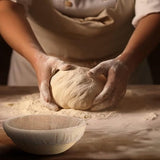 Darrahopens Home & Garden > Kitchenware > Bakeware & Accessories Set of 6 round proofing cloths (25 cm / 10 inch) – Fabric lining for proofing baskets – Natural woven – Ideal for sourdough and bread rising (round, without basket)