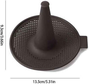 Darrahopens Home & Garden > Kitchenware > Bakeware & Accessories Silicone Donut Baking Mould for Homemade Baking - Heat Range -30℃ to 230℃, Non Stick Pastry Pans with Perforated Base & Cone Centre (5pcs Coffee)