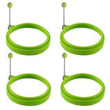 Darrahopens Home & Garden > Kitchenware > Bakeware & Accessories Silicone Egg Rings 4pcs Non-Stick Pancake Cooking Rings Perfect Fried Egg Shape