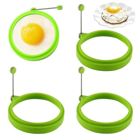 Darrahopens Home & Garden > Kitchenware > Bakeware & Accessories Silicone Egg Rings 4pcs Non-Stick Pancake Cooking Rings Perfect Fried Egg Shape