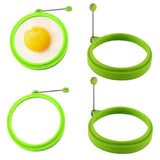 Darrahopens Home & Garden > Kitchenware > Bakeware & Accessories Silicone Egg Rings 4pcs Non-Stick Pancake Cooking Rings Perfect Fried Egg Shape