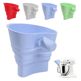 Darrahopens Home & Garden > Kitchenware > Bakeware & Accessories Silicone Flour Funnel for Kitchen Aid Stand Mixer, Food Grade BPA-Free Silicone Durable Funnel Fits KSM150 5-Quart Tilt-Head Mixers, Mess-Free Dishwasher Safe Baking Accessory (Blue，Set of 3)