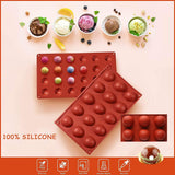 Darrahopens Home & Garden > Kitchenware > Bakeware & Accessories Soap Mold Cake Mould Kitchen Accessories Kitchenware Silicone Gel Baking Tools - 15 semicircle