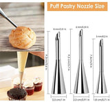 Darrahopens Home & Garden > Kitchenware > Bakeware & Accessories stainless steel piping nozzles - Cream piping nozzles - Piping nozzles - Accessories for filling jam, puff pastry, donuts, bread, pastries