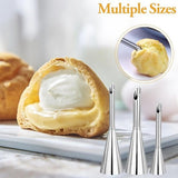Darrahopens Home & Garden > Kitchenware > Bakeware & Accessories stainless steel piping nozzles - Cream piping nozzles - Piping nozzles - Accessories for filling jam, puff pastry, donuts, bread, pastries