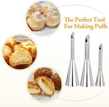 Darrahopens Home & Garden > Kitchenware > Bakeware & Accessories stainless steel piping nozzles - Cream piping nozzles - Piping nozzles - Accessories for filling jam, puff pastry, donuts, bread, pastries