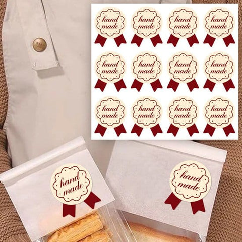 Darrahopens Home & Garden > Kitchenware > Bakeware & Accessories Stickers - 120 sheets - Baking stickers - Adhesive stickers for closing packaging of cakes and desserts - Decorative self-adhesive labels